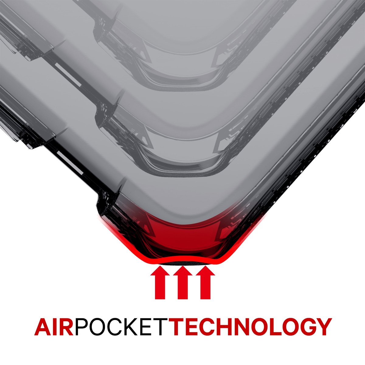ITSkins Hoesje geschikt voor Apple iPhone 6s Telefoonhoesje Flexibel TPU | ITSkins SpectrumClear Backcover Shockproof | Schokbestendig iPhone 6s Telefoonhoesje | Anti Shock Proof - Smoke | Zwart