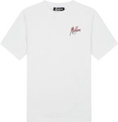 Malelions Split T-shirt wit / combi, XL