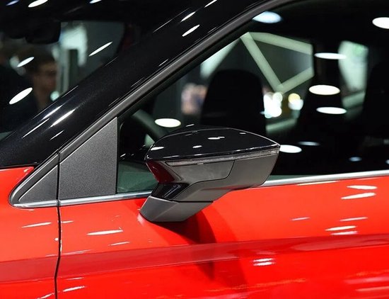Paar Achteruitkijkspiegel Beschermkappen, Links Rechts Achteruitkijkspiegel Cover Vervanging voor SEAT Leon Mk3 5F ST FR Cupra 2013-2019( Koolstofvezelstijl