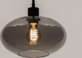 Lumidora Hanglamp 31004 - OSLO - E27 - Zwart - Grijs - Metaal - ⌀ 30 cm