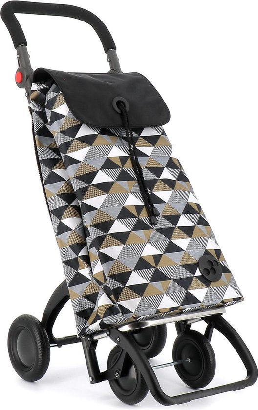 bremermann Boodschappentrolley JEEBEL, handwagen, winkelwagen met afneembare tas, verstelbare handgreep, blauw