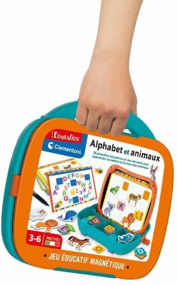 Clementoni 11970 educational game with letters and numbers, multi-coloured Clementoni 11970 educational game with letters and numbers, multi-coloured