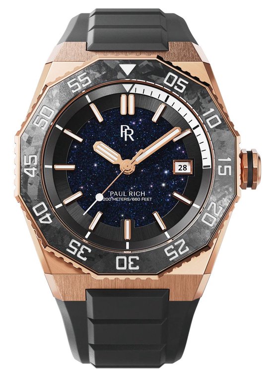 Paul Rich Aquacarbon Pro Sunset Gold DIV05 horloge