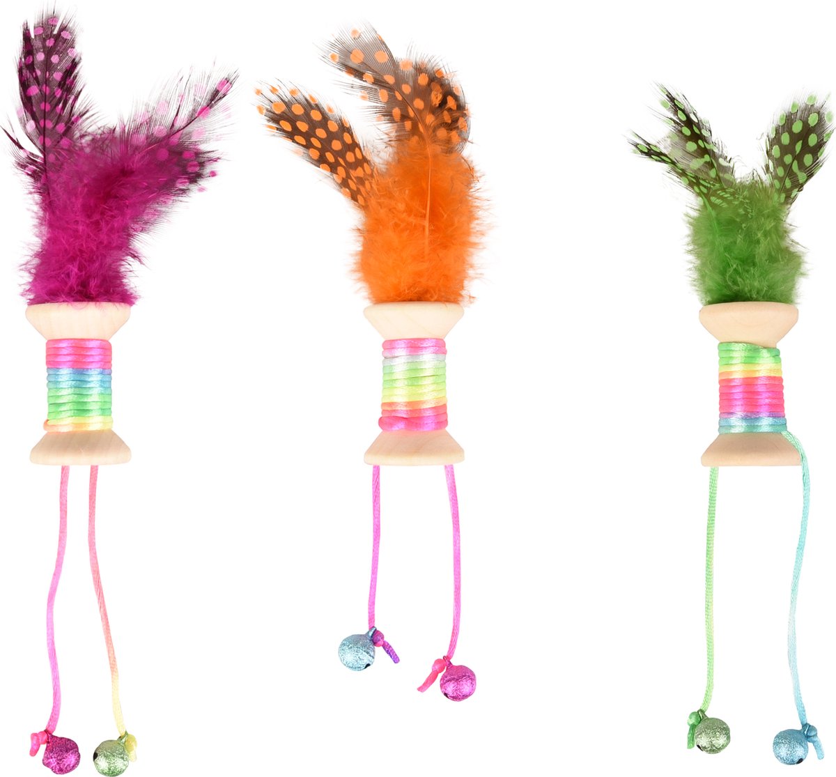 Flamingo Kirk - Speelgoed Katten - Ps Kirk Bobijn Hout Assortiment - 1st - 130037 - 1st