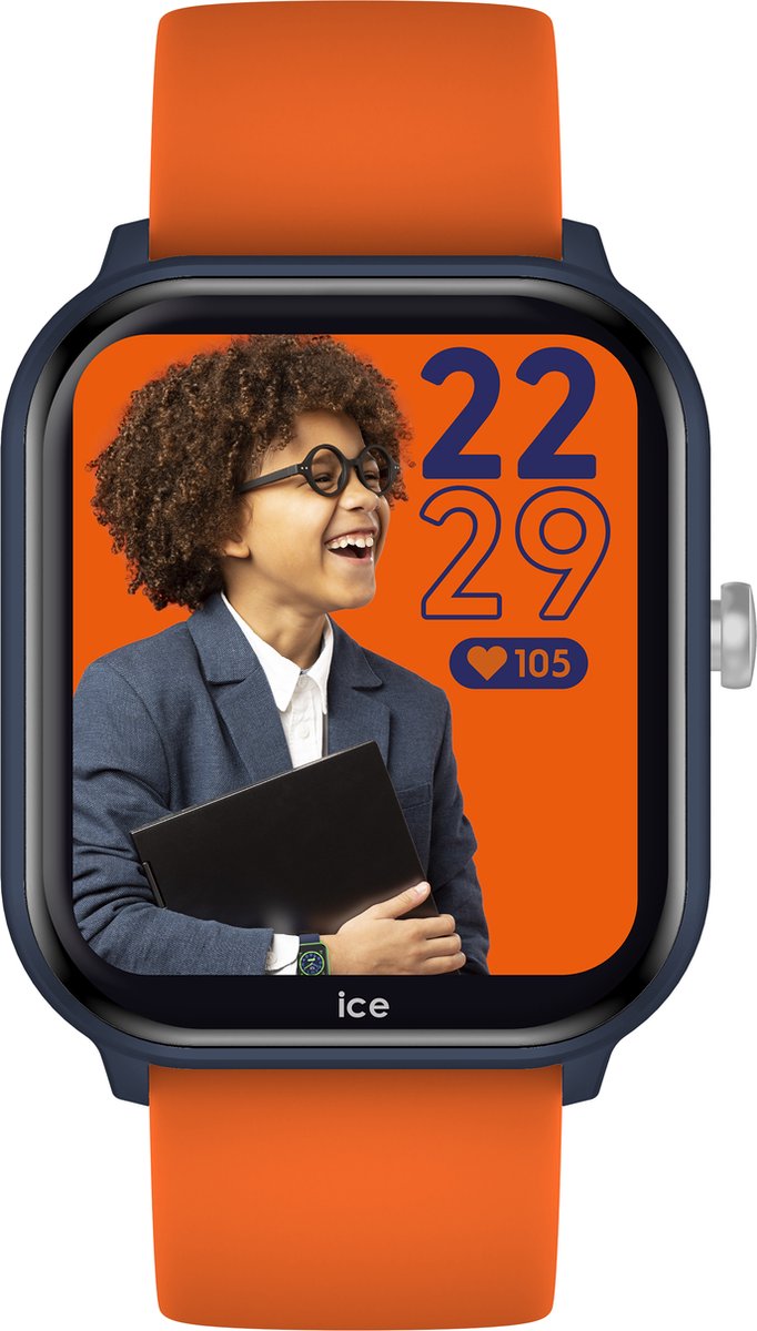 Ice Watch Ice Smart Junior 2.0 - Blue Orange 022793 Horloge - Siliconen - Rood - Ø 38 mm