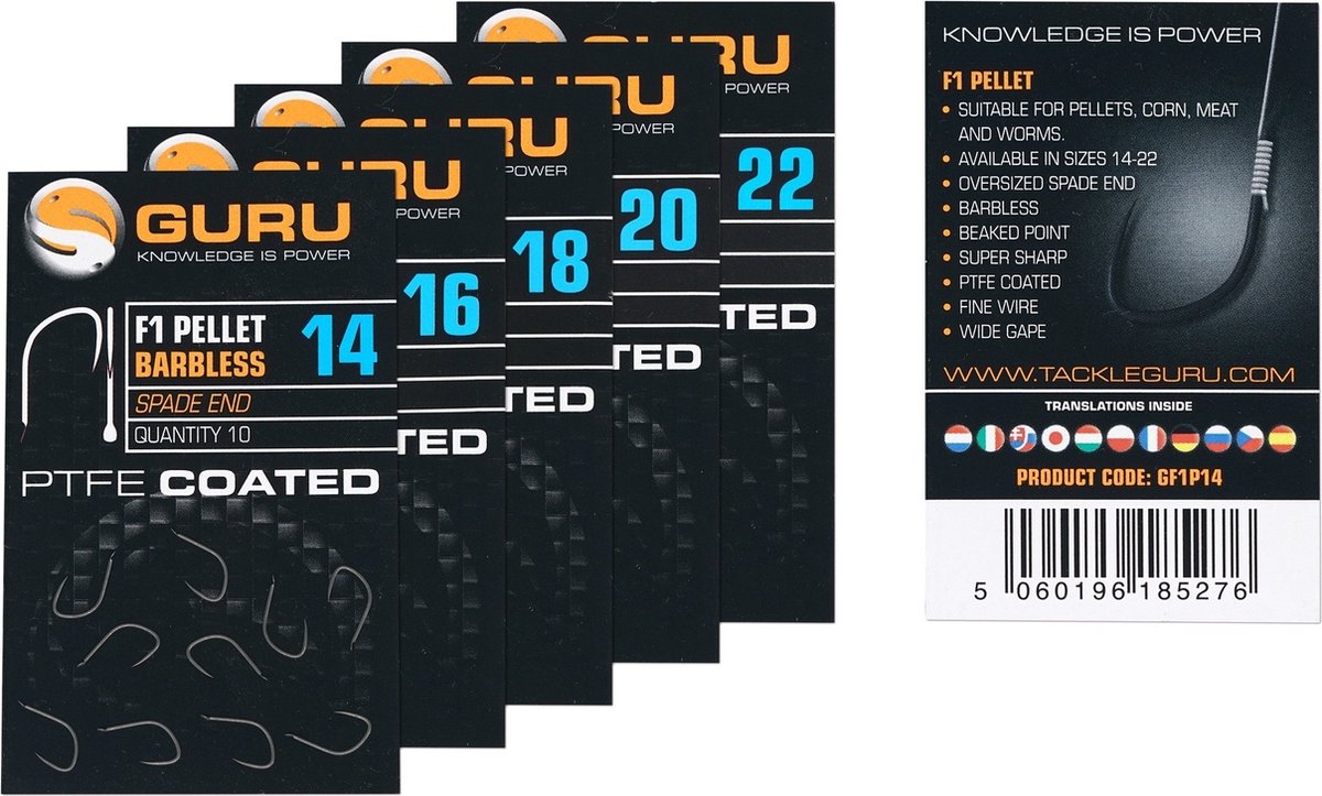 Guru F1 Pellet Hook | Haakmaat 14