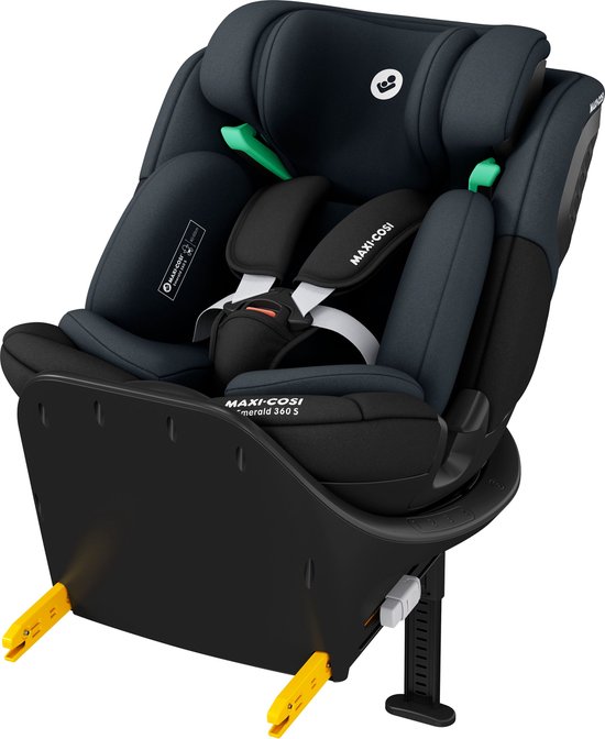 Maxi-Cosi Emerald 360 S i-Size - Autostoel - Tonal Black - Vanaf de geboorte tot 12 jaar