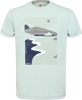 Gabbiano T-shirt T Shirt Katoen Met Print 154532 599 Sea Green Mannen Maat - 3XL
