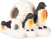 Aquarium Leto pinguïns - Wit - 10 x 8 x 6 cm