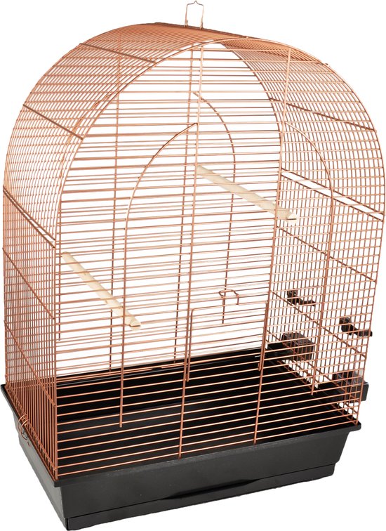 FLAMINGO Grasparkietenkooi Klara 3 54x34x74,5 cm koperkleurig