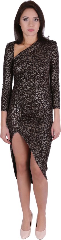 Robe panthère John Zack avec fente