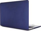Laptophoes - Geschikt voor MacBook Air 2022 Hoes - Case voor 13.6 inch Air met M2 Chip (2022) - Model A2681 - Mat Navy Blauw