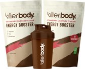 Killerbody Energy Booster Voordeelpakket + Shaker - Strawberry Lemonade - 400 gr