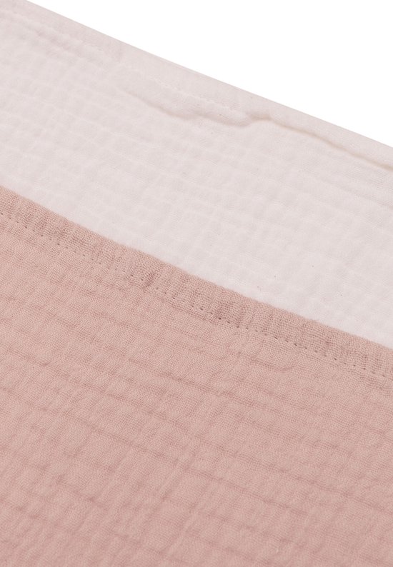 Jollein Hydrofiele Doek Small - 70x70cm - Wild Rose/Ivory - 4pack van Jollein — afbeelding 3
