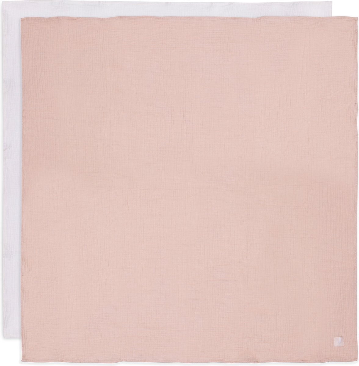 Goedkoopste Jollein Hydrofiele Doek Large - 115x115cm - Wild Rose/Ivory - 2pack