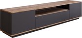 Concept-U - Grijze en houten tv -kast 180 cm TYRO