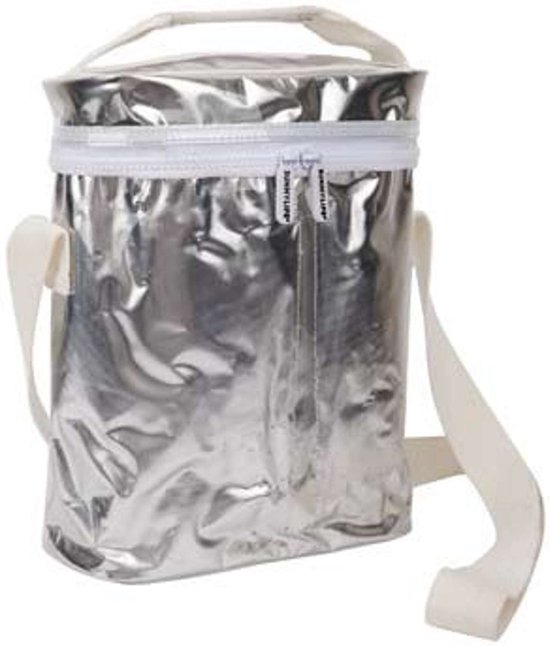 Sunnylife - Koeltas Picnic Drinks - picknick tas - Koeltas - Zilver van Sunnylife — afbeelding 3