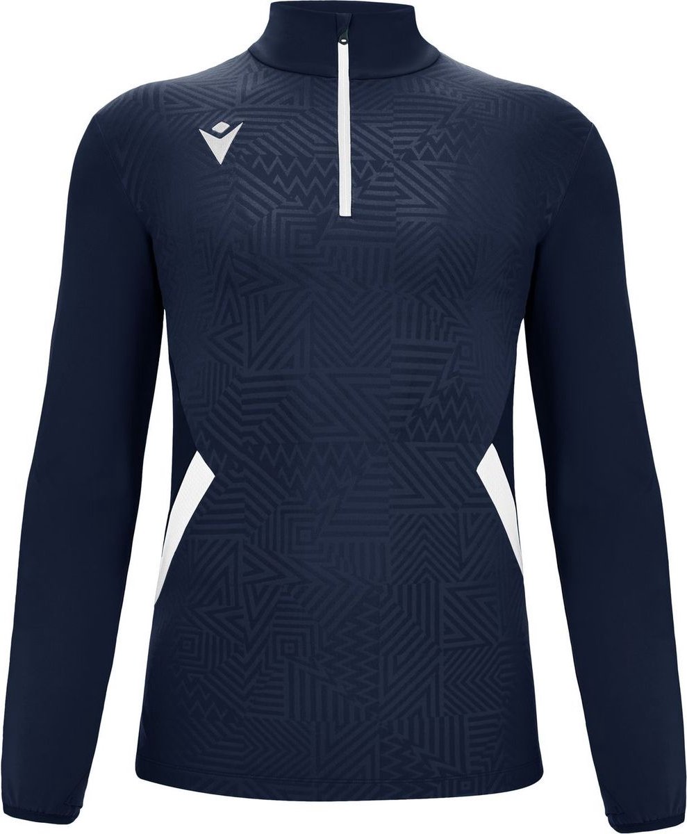 Macron Victory Fraser Ziptop Heren - Marine / Wit | Maat: 5XL