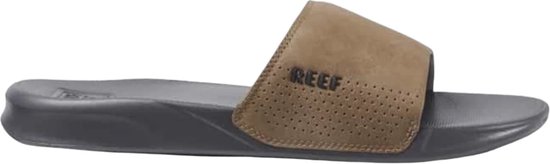 Reef One Slidegrey/Tan Heren Slippers - Grijs/Cognac - Maat 40