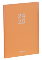 Brepols agenda 2024-2025 - HORIZON - CORAL - Weekoverzicht - Oranje - 14.8 x 21 cm