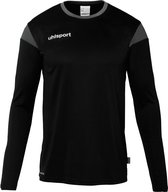 Uhlsport Squad 27 Voetbalshirt Lange Mouw Kinderen - Zwart / Antraciet | Maat: 116