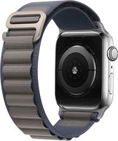 Alpine Loop Nylon Sport Band Compatibel met Apple Watch 42mm 44mm 45mm 49mm - Blauw Horlogebandje voor Mannen en Vrouwen, Verstelbaar met Metalen 6-Haak Sluiting voor iWatch Ultra 2/1 Serie SE/9/8/7/6/5/4/3/2/1