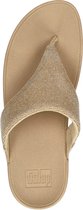 FitFLop Lulu Shimmer Lux dames slipper - Beige - Maat 39