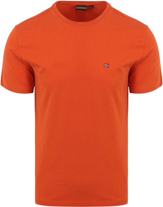 Napapijri - Salis T-shirt Oranje - Heren - Maat L - Regular-fit