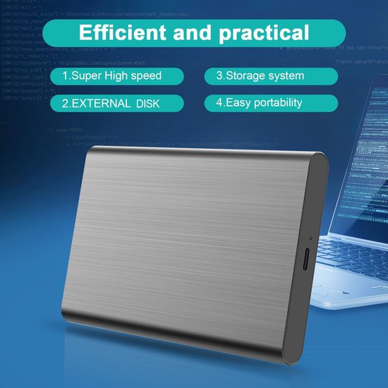 SSK 2 TB externe SSD harde schijf draagbaar tot 4000 MB/s, USB4.0