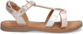 Braqeez 424015-991 Meisjes Sandalen - Zilver - Leer - Klittenband