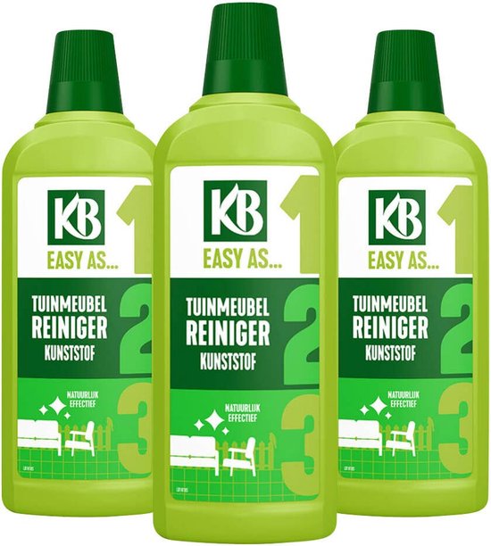 3x KB Easy Tuinmeubelreiniger Kunststof Concentraat 750 ml