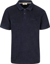 Anerkjendt - Polo Kikki Badstof Donkerblauw - Regular-fit - Heren Poloshirt Maat L