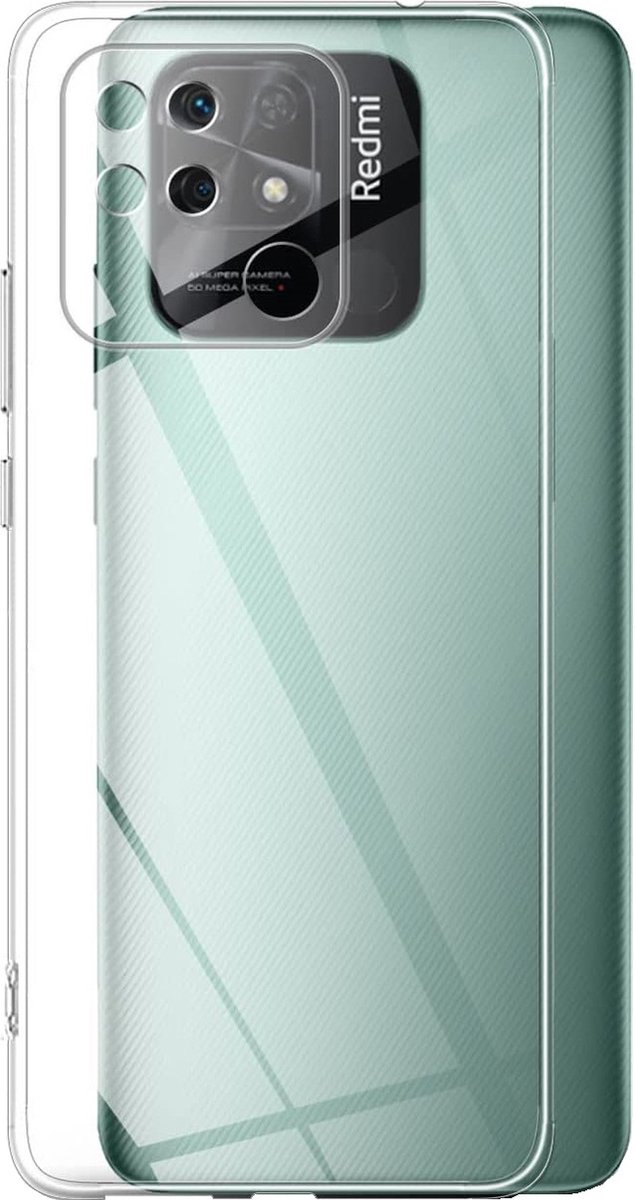 Hoesje voor Xiaomi Redmi 10C backcover Shockproof siliconen Transparant