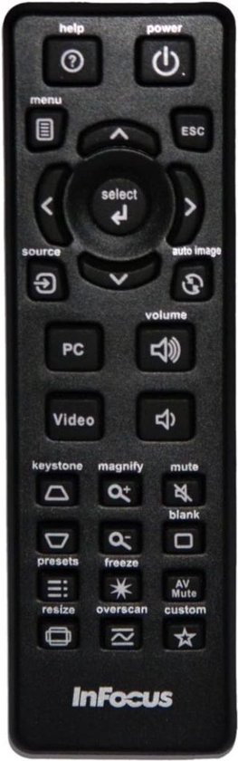 INFOCUS IN119HDxc Télécommande, Code d'article HW-NAVIGATOR-4 / J8947-0319-00