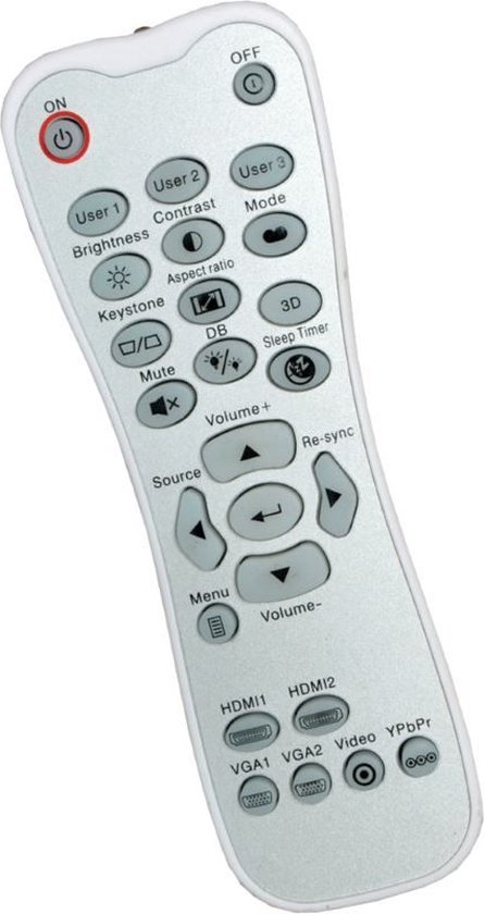 Télécommande OPTOMA HD146X, code article BR-3001B / BR-3003B / SP.8ZE01GC01