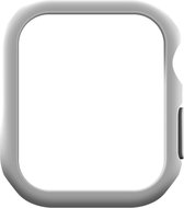 Geschikt voor Apple Watch Series 8/7, 45mm Volledige bescherming Gehard Glas – Zilveren