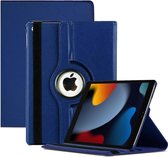 Hoes geschikt voor iPad 2021 / 2020 / 2019 (9e/8e/7e Generatie / 10.2 inch) - 360° draaibare Bookcase - Blauw