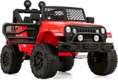 Merax Jeep 2-zits Elektrische Kinderauto - Veilige Auto Voor Kinderen Vanaf 3 Jaar - Inclusief Afstandsbediening - Rood