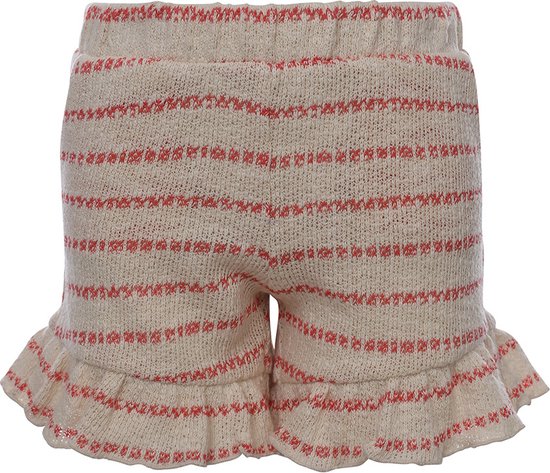 LOOXS Little 2312-7650-228 Meisjes Broek - Maat 104 - ecru streep van 50% Cotton 50% polyester