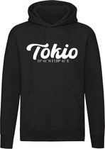 Tokio Coordinaten Hoodie | Japan | Vakantie | Trui | Unisex