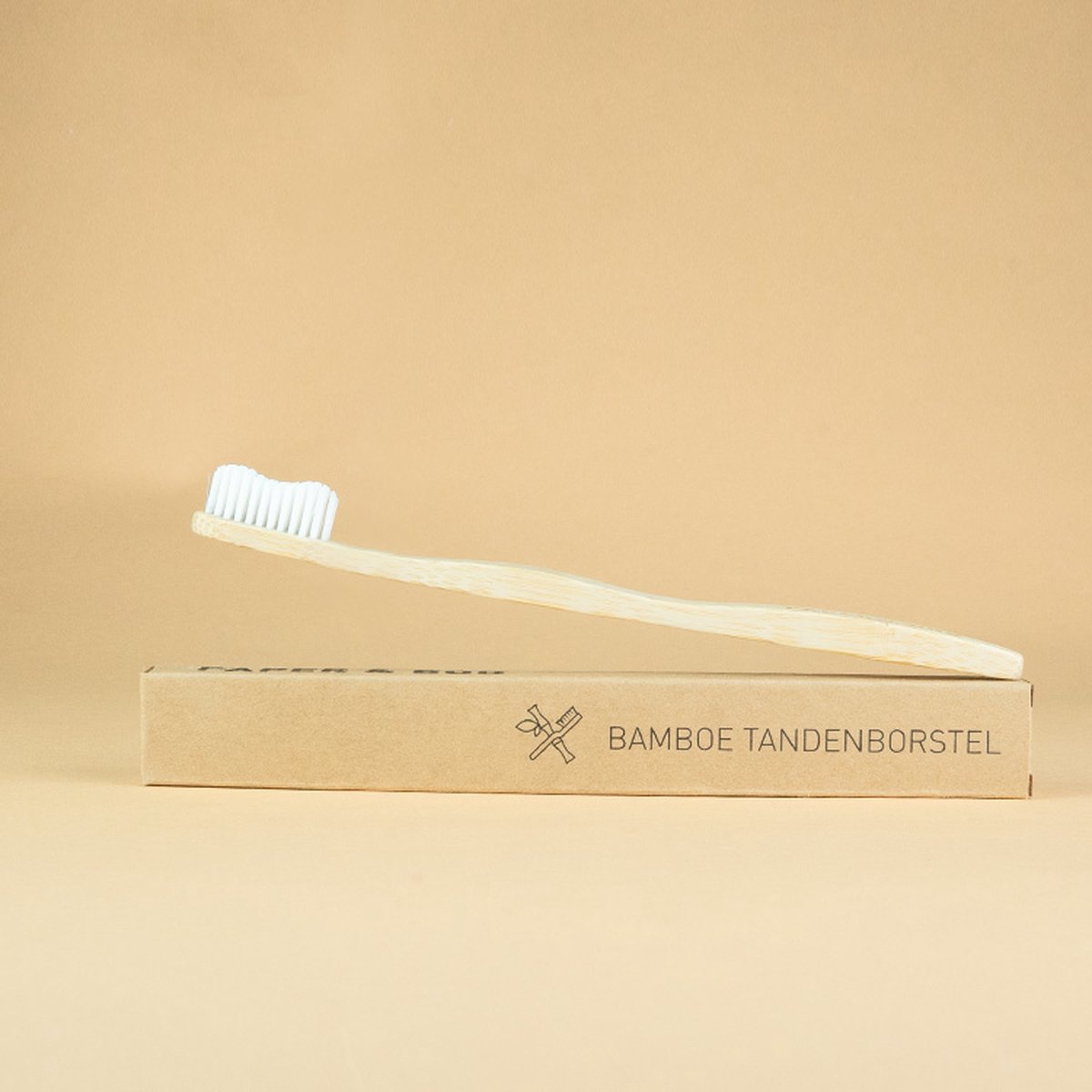 Bamboe tandenborstel | Gemaakt van duurzaam bamboe | Plasticvrij | 100% biologisch afbreekbare verpakking
