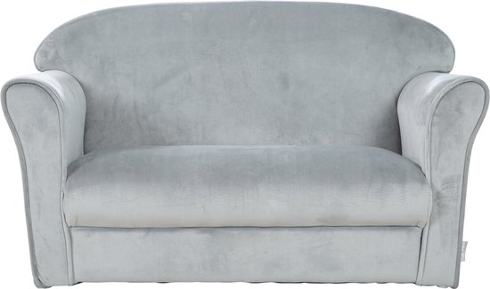 Roba Banc Enfant Lil Canapé Junior 38 X 78 X 43 Cm Velours Grijs
