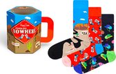 Happy Socks giftbox 3P sokken welcome to multi - 36-40