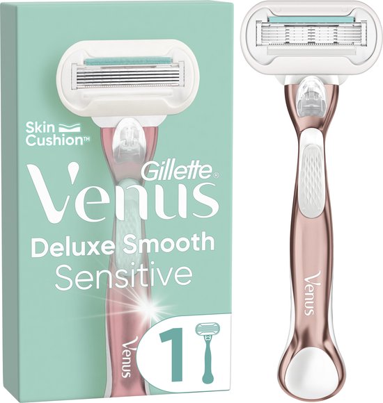 Gillette Venus Deluxe Smooth Sensitive - 1 Scheermes Voor Vrouwen - RoseGold - 1 Scheermesje