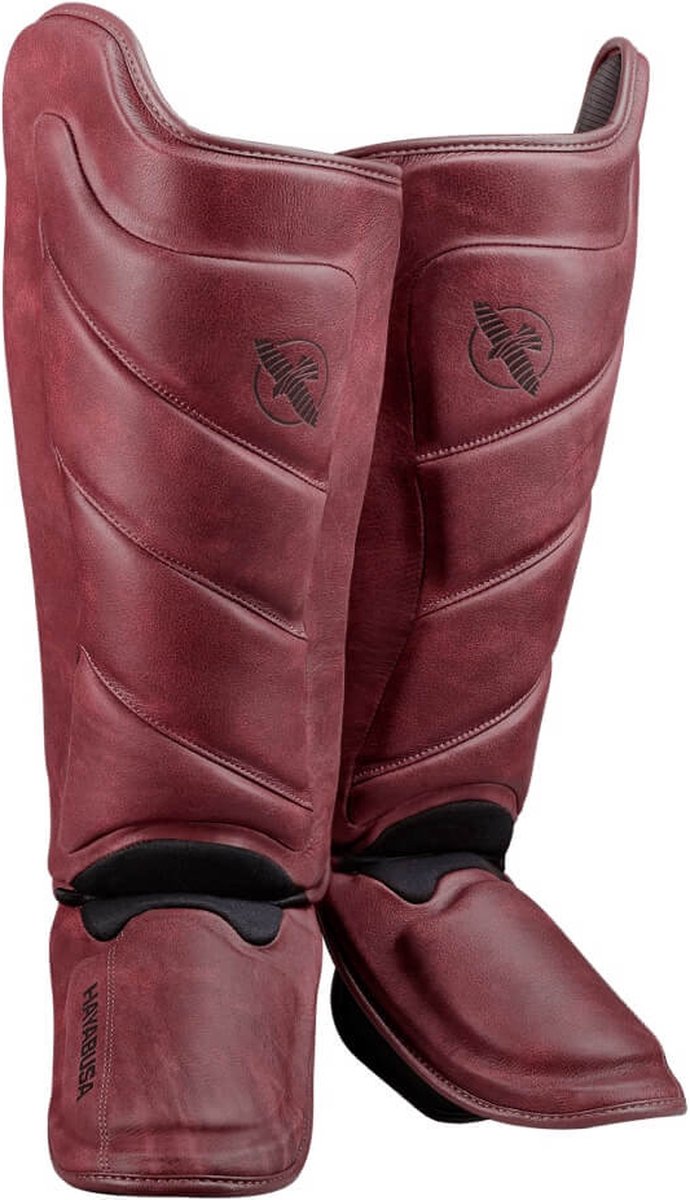 Hayabusa T3 LX Striking Scheenbeschermers - Crimson - Maat M