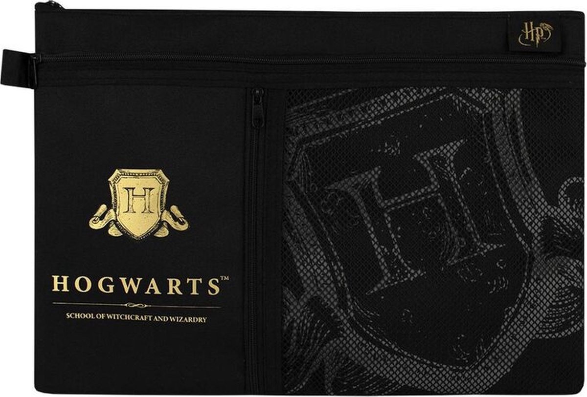 Harry Potter Pochette d etude multi poches Blason de Poudlard bol