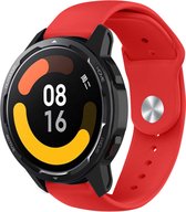 Strap-it Sport smartwatch bandje - geschikt voor Xiaomi Watch S1 / Watch S1 Pro / Watch 2 Pro & S1 Active / Xiaomi Mi Watch / Amazfit Pace / Amazfit Stratos - rood