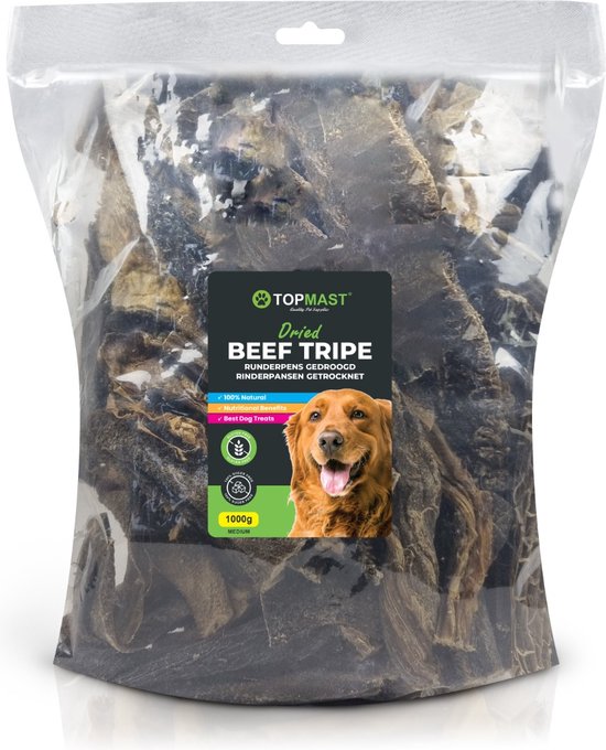 Topmast Pensstaafjes Gedroogd - Kauwsmack - Grootverpakking 5 x 1 KG - Superaktie slechts € 5,99 per kilo!