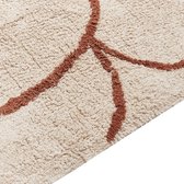 AVDAN - Laagpolig vloerkleed - Beige - 200 x 200 cm - Katoen