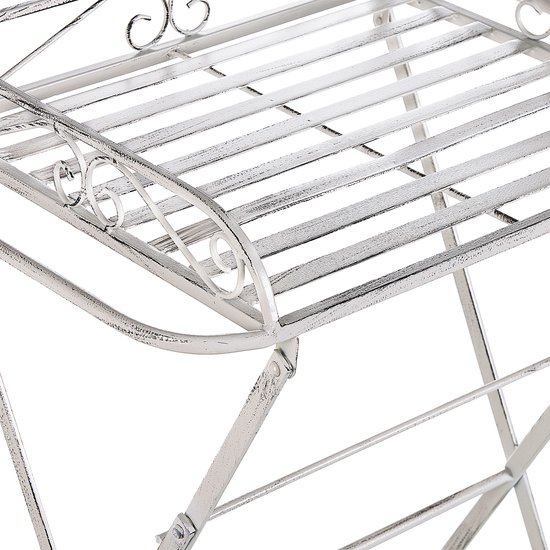 Beliani ANCUD - Table d'appoint - Wit - Fer